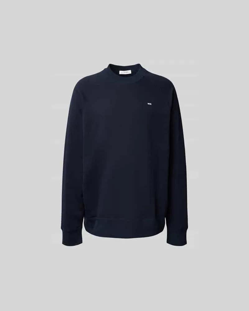 Wood Wood Oversized Sweatshirt mit Stehkragen Marine