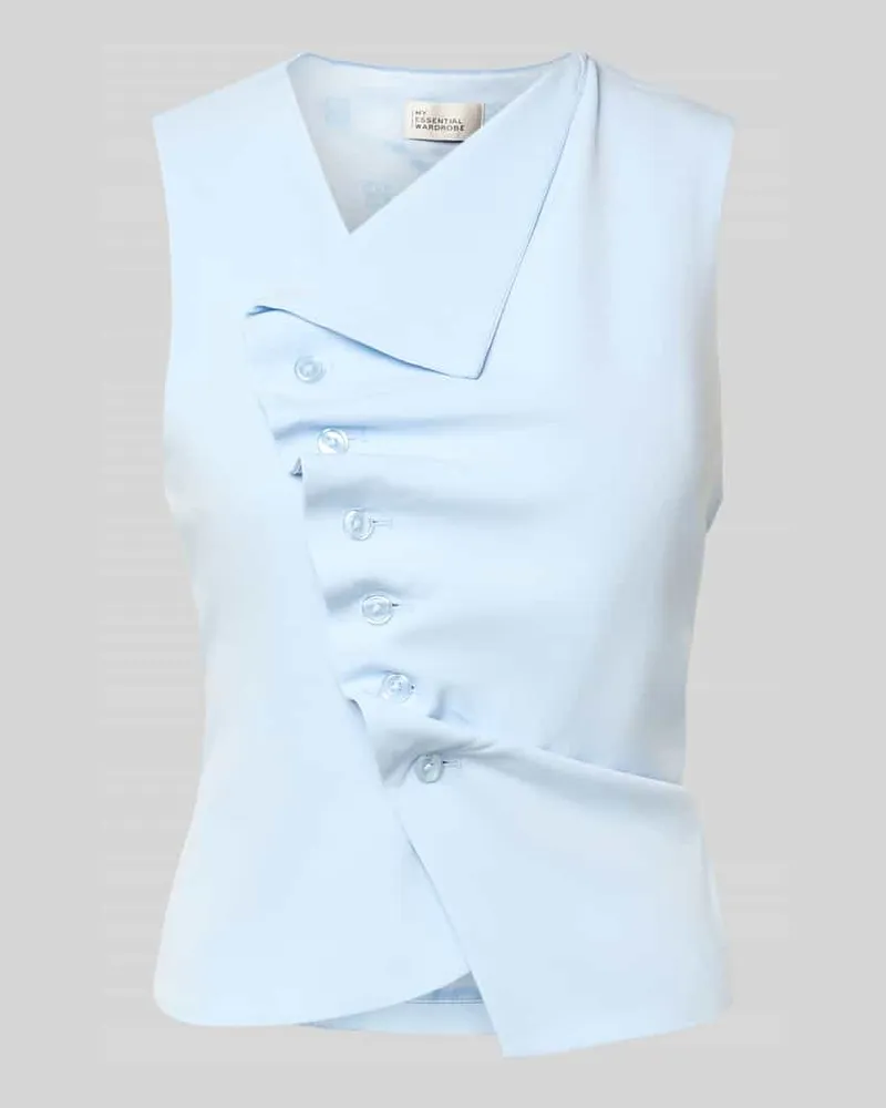 My Essential Wardrobe Top in asymmetrischem Look Hellblau