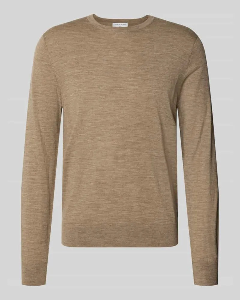 Tiger of Sweden Wollpullover mit Rundhalsausschnitt Modell 'CONNOR Beige