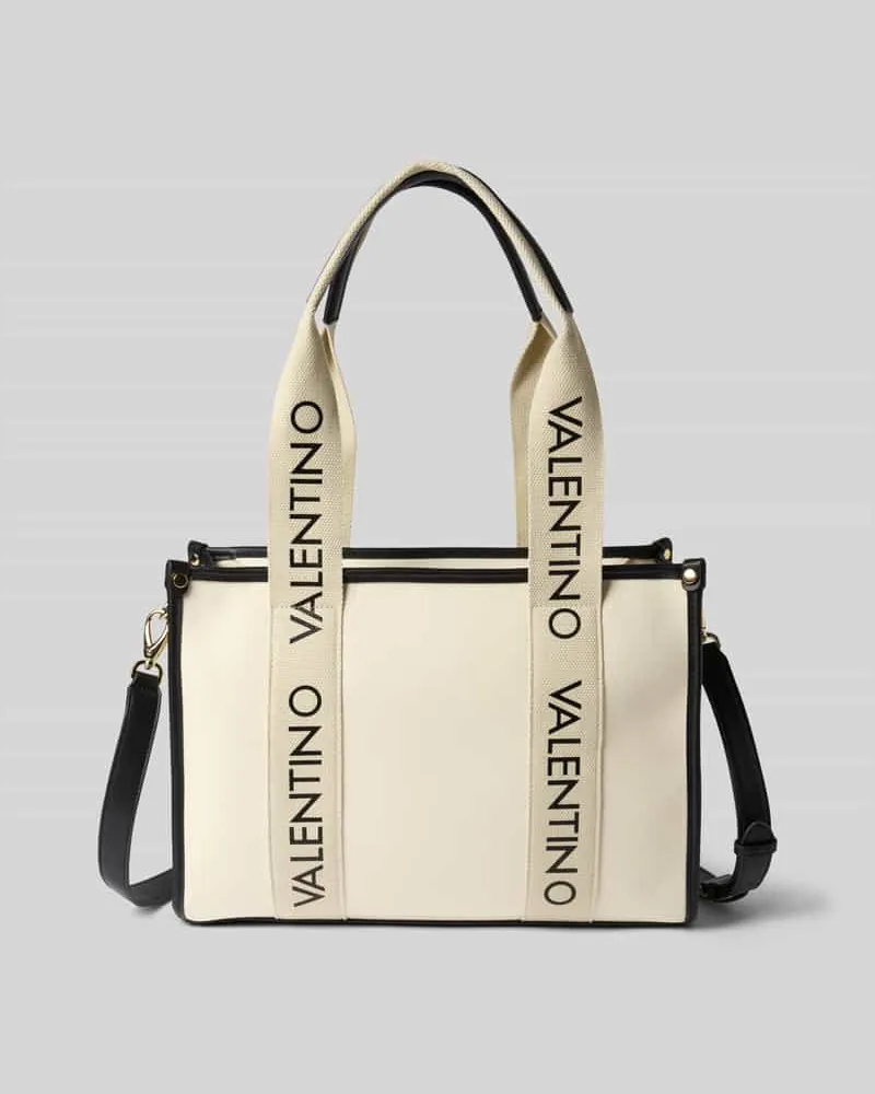 Valentino Bags Tasche mit Label-Details Modell 'CANDLE Ecru