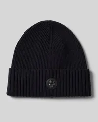 HUGO BOSS Beanie aus Schurwolle mit Label-Detail Modell 'Fati Marine