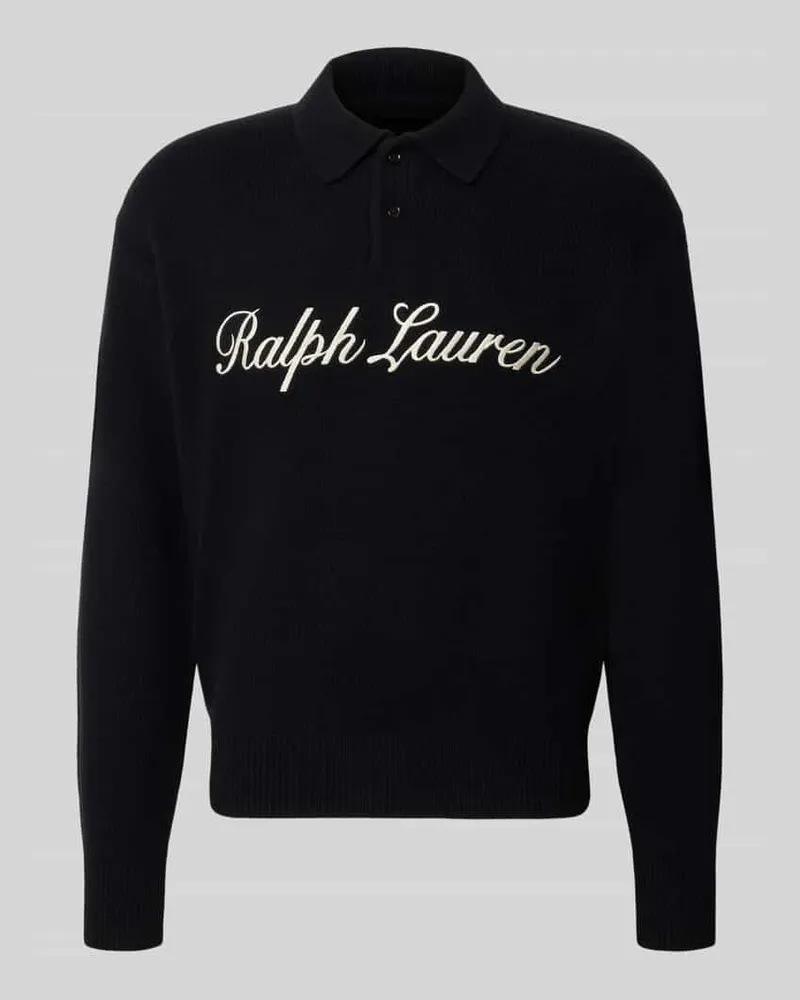 Ralph Lauren Regular Fit Sweatshirt aus Woll-Alpaka-Mix Black