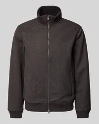 McNeal Sweatjacke mit Stehkragen Schoko