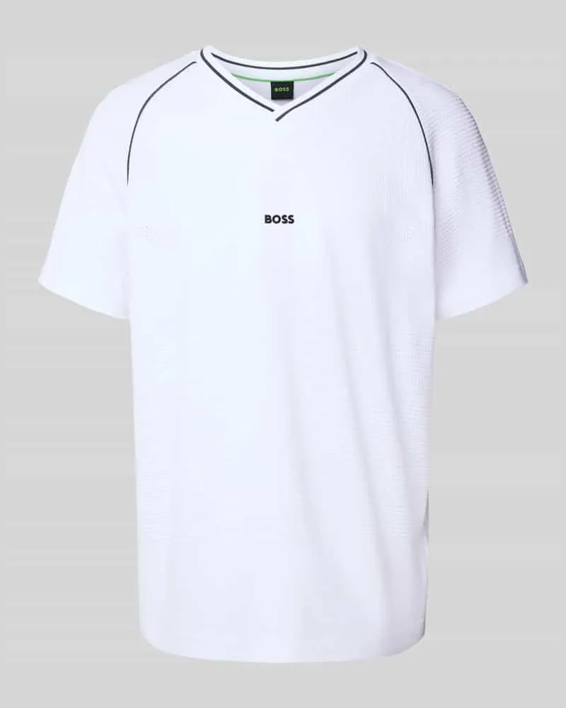 HUGO BOSS Regular Fit T-Shirt aus reiner Baumwoll Modell 'TEE RETRO TL Weiss