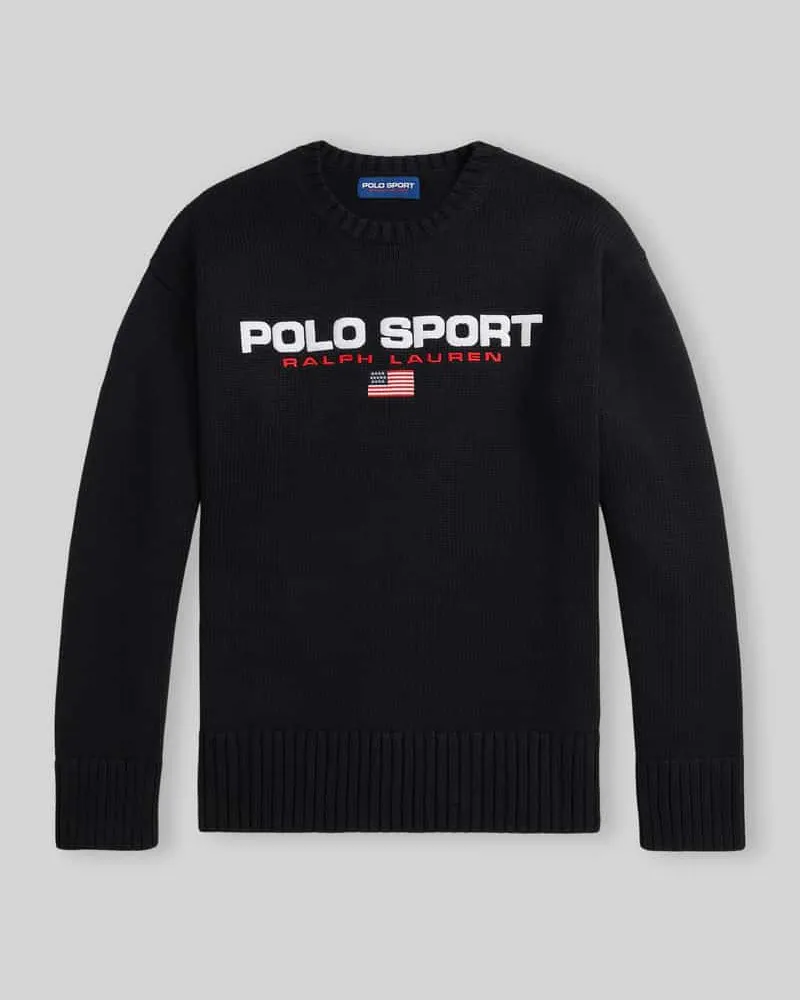 Ralph Lauren Sweatshirt mit Logo-Schriftzug Black