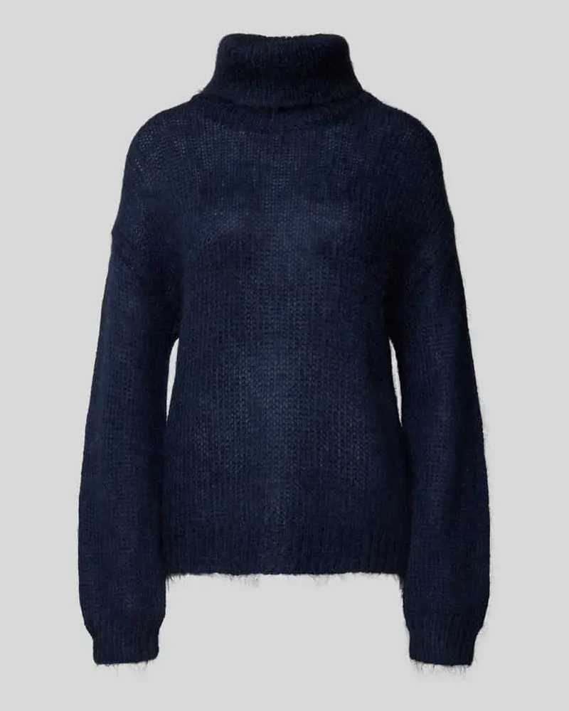 Y.A.S Oversized Strickpullover mit gerippten Abschlüssen Modell 'LAMBI Marine