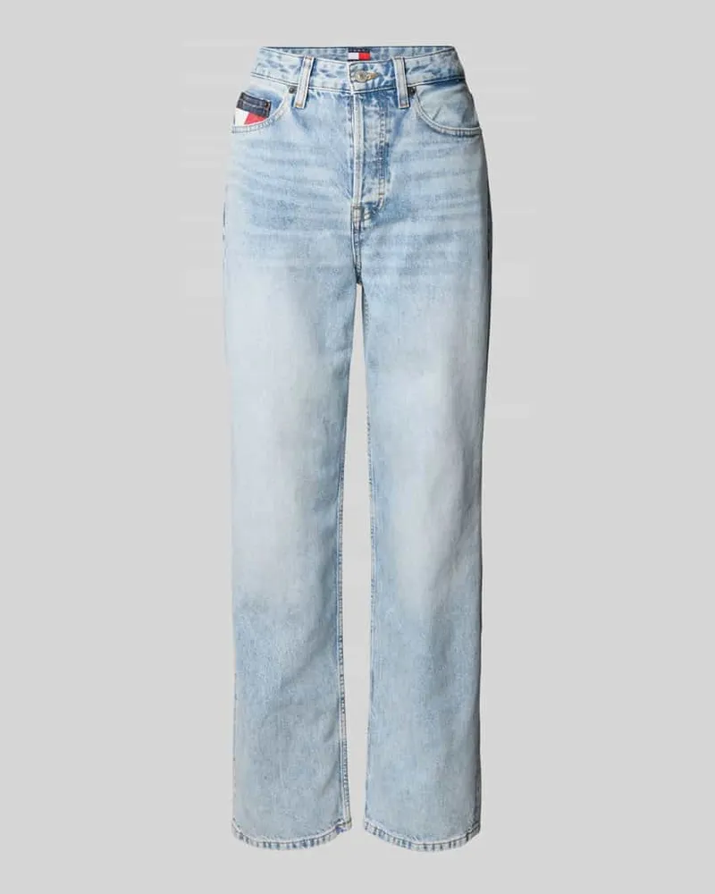 Tommy Hilfiger Straight Fit Jeans aus reiner Baumwolle Modell 'LAYLA Hellblau