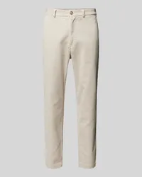 Casual Friday Regular Fit Cordhose mit Gürtelschlaufen Modell 'Pepe Offwhite