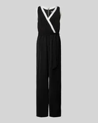 DKNY Jumpsuit mit Bindegürtel Black