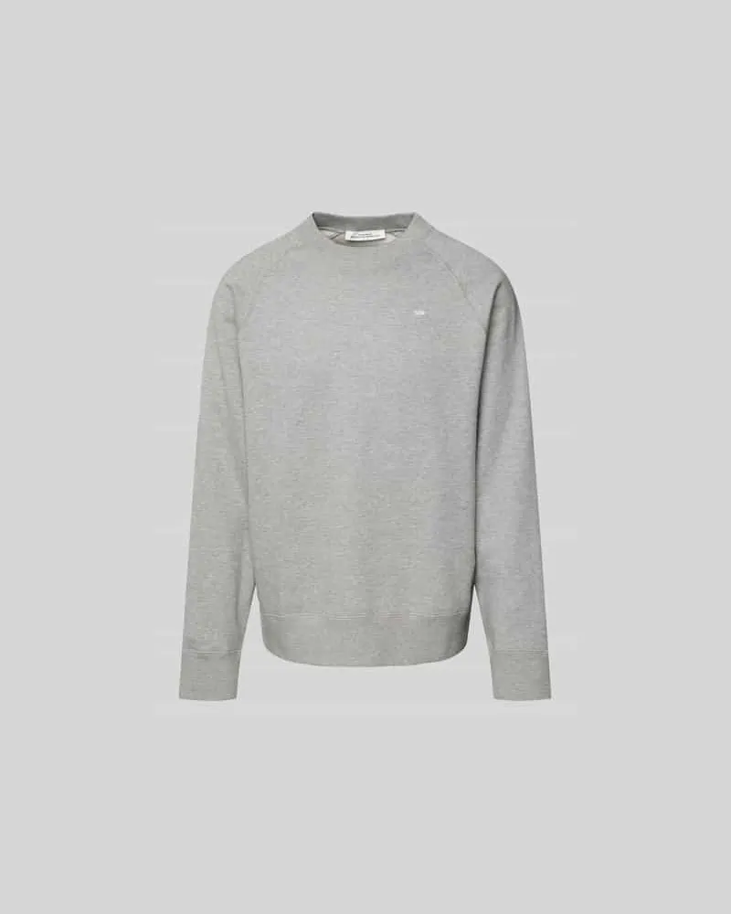 Wood Wood Oversized Sweatshirt mit Stehkragen Hellgrau