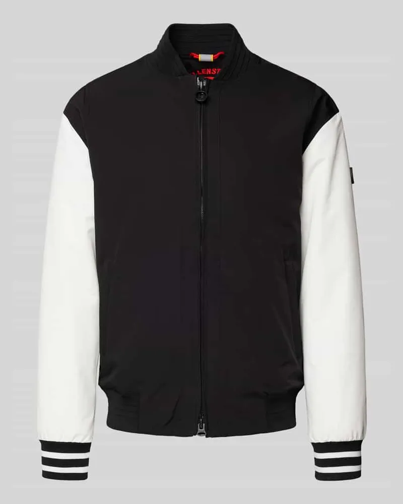 Wellensteyn Regular Fit College-Jacke in Two-Tone Modell 'COLLEGE PLAY Black