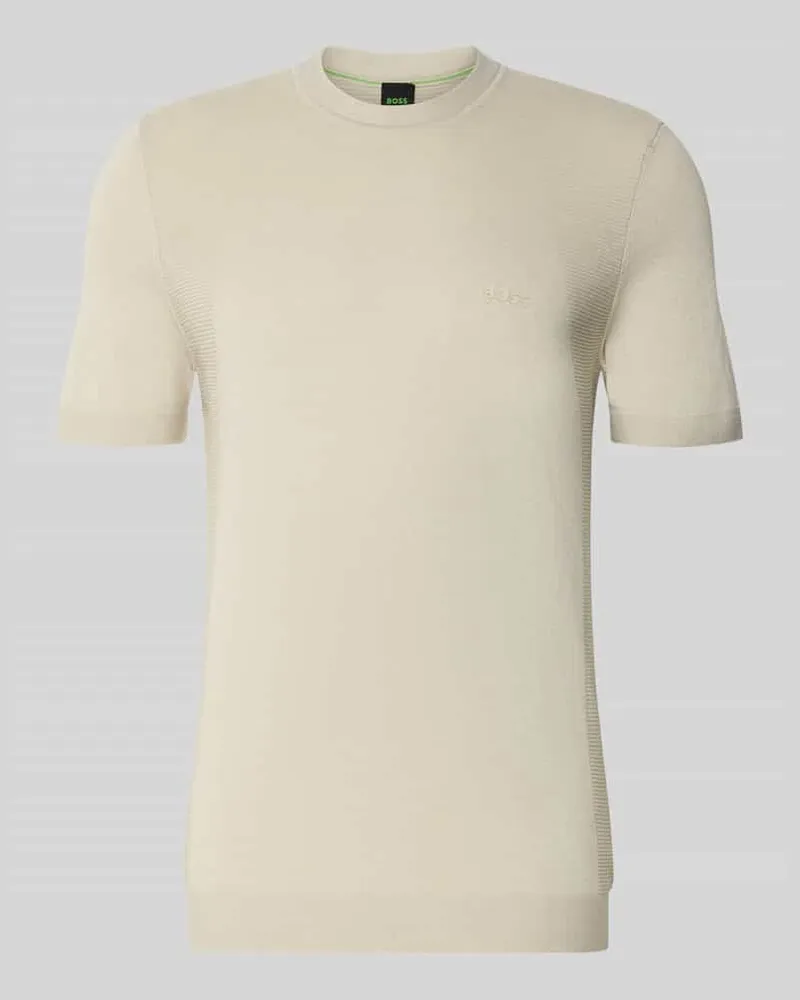 HUGO BOSS Regular Fit T-Shirt aus Baumwoll-Mix Modell 'MOMENTUM-LITE Sand
