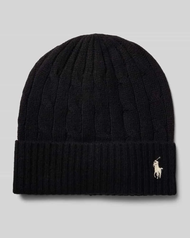 Ralph Lauren Mütze aus Woll-Kaschmir-Mix Black