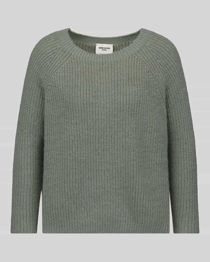 Max Mara Regular Fit Pullover mit Mohair-Anteil Modell 'XENO Hellgruen