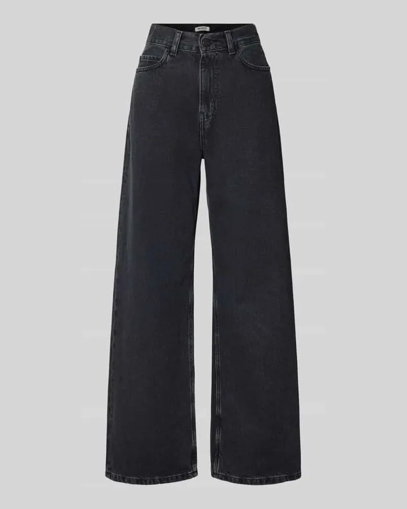Carhartt WIP Wide Leg Jeans im 5-Pocket-Design Modell 'Jane Black