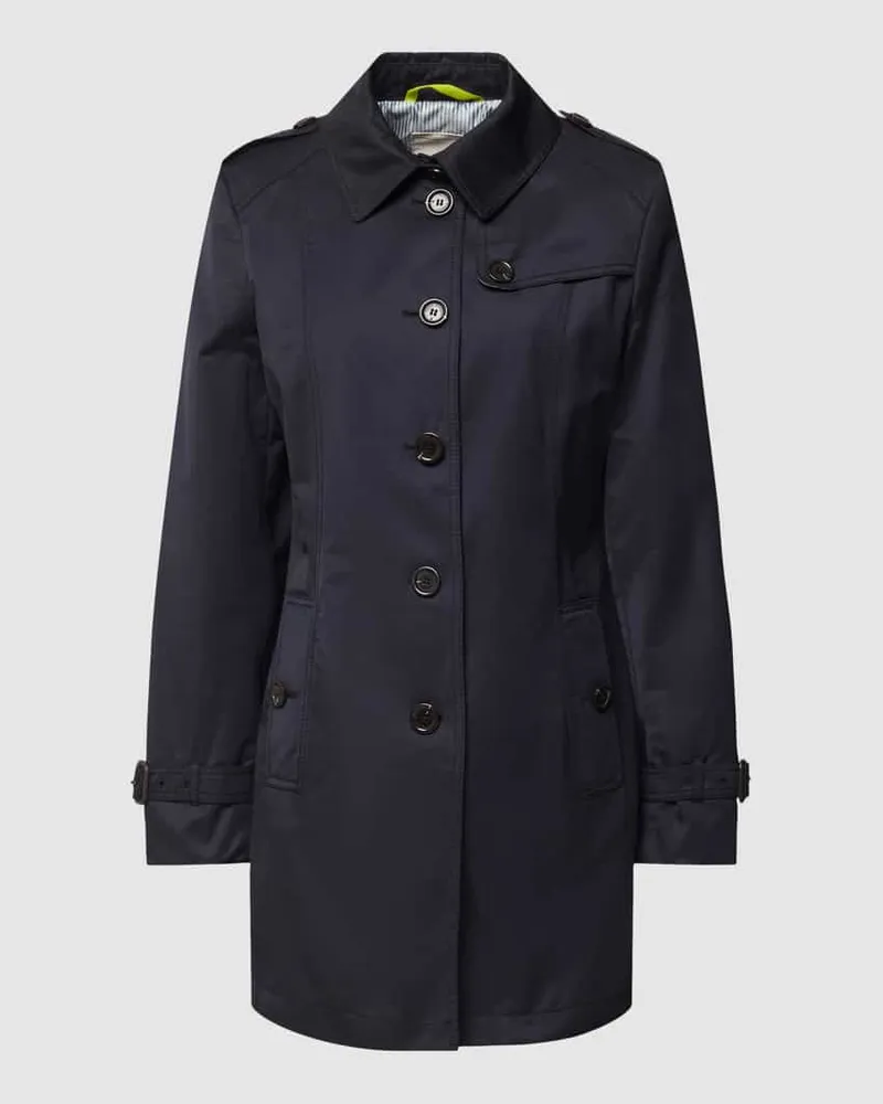 Fuchs Schmitt Trenchcoat mit Umlegekragen Marine
