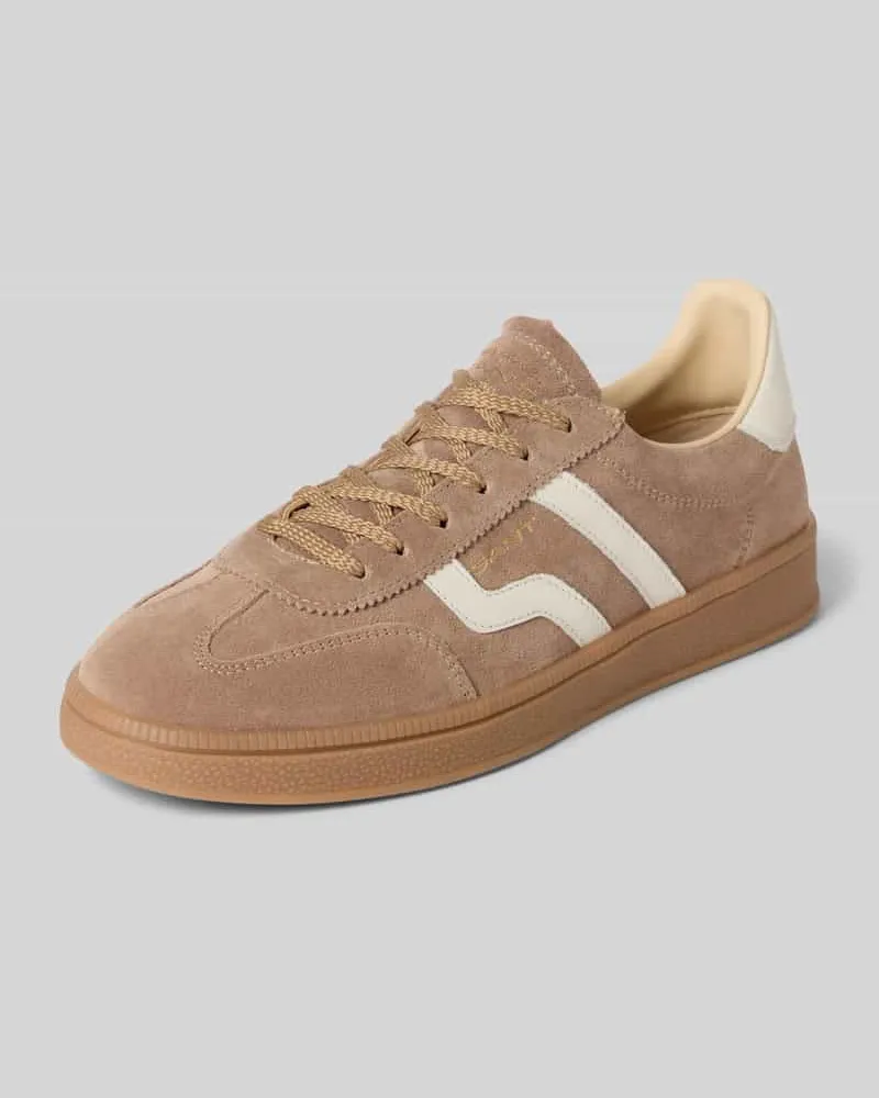 Gant Sneaker aus Leder mit Schnürung Modell 'Cuzima Camel
