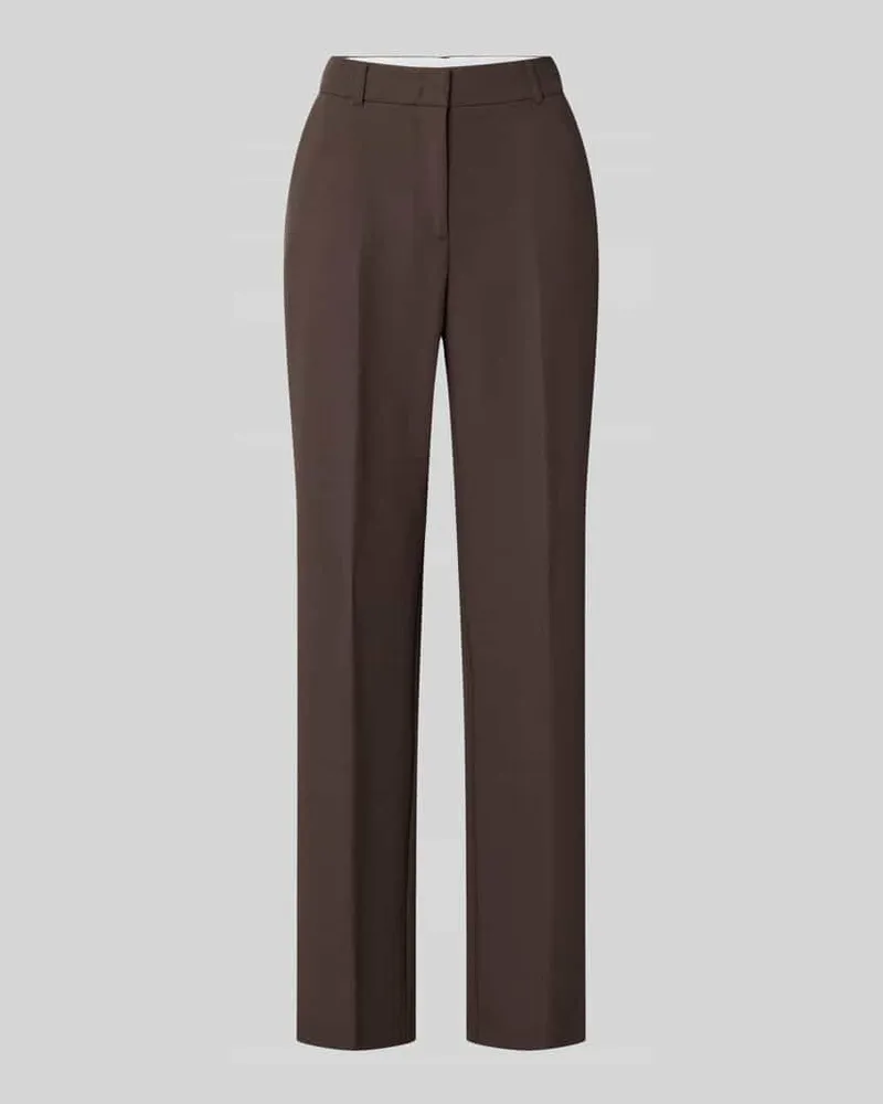 COMMA Straight Fit Hose mit Viskose-Anteil Dunkelbraun