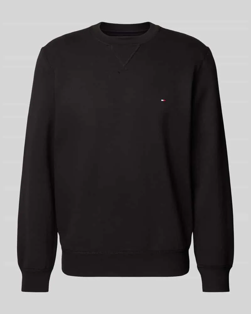 Tommy Hilfiger Sweatshirt mit Logo-Stitching Black