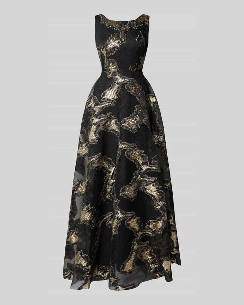 TROYDEN Abendkleid mit Rundhalsausschnitt Black