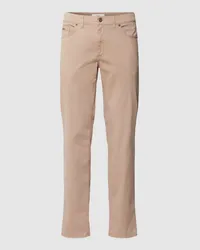 Brax Hose mit Label-Patch Modell 'Cadiz Beige