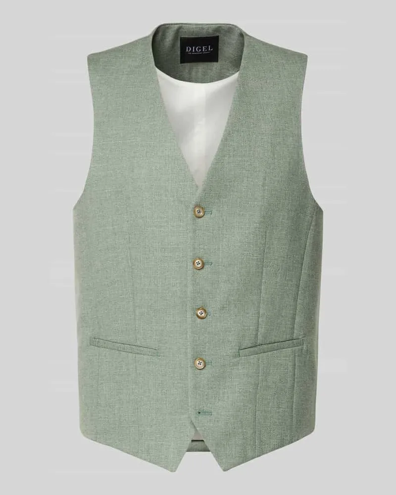Digel Regular Fit Weste mit Viskose-Anteil Modell 'Edgar Gruen