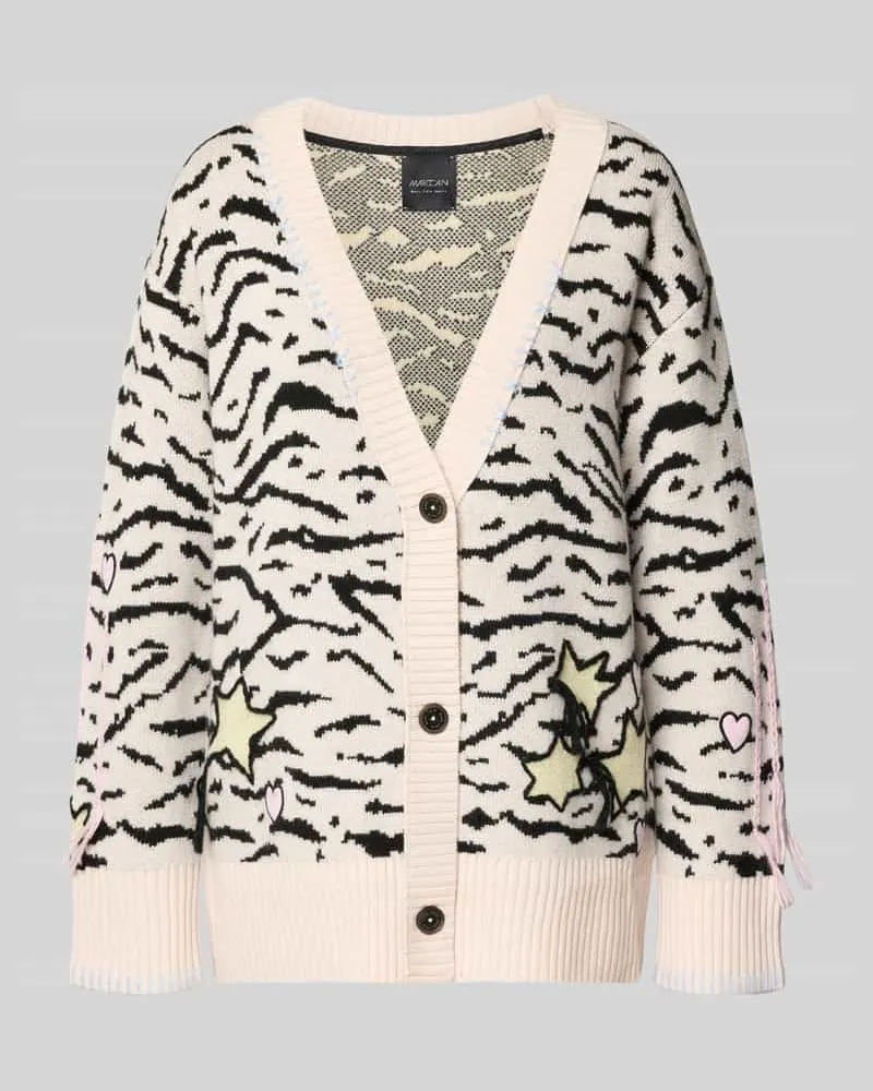 Marc Cain Strickjacke mit Knopfleiste Sand