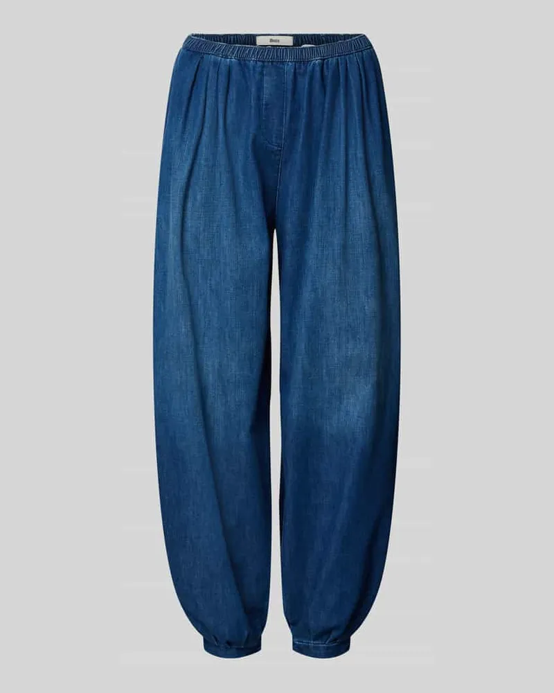 Brax Loose Fit Barrel Jeans aus Baumwoll-Mix Modell 'MABEL S Jeansblau