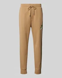 Michael Kors Sweatpants mit Label-Detail Modell 'STRIPE Camel