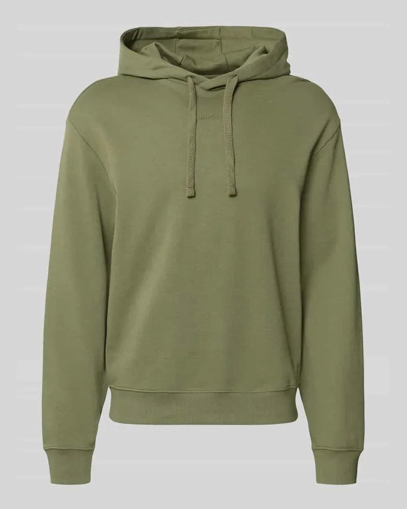 HUGO BOSS Relaxed Fit Hoodie aus reiner Baumwolle Modell 'Dapo Oliv