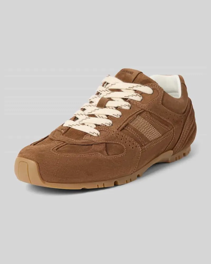 Alohas Sneaker mit Schnürung und Label-Detail Mittelbraun