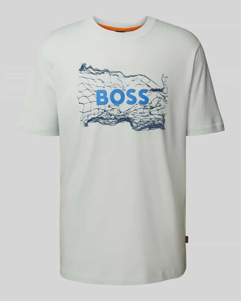 HUGO BOSS T-Shirt mit Label-Print Lind
