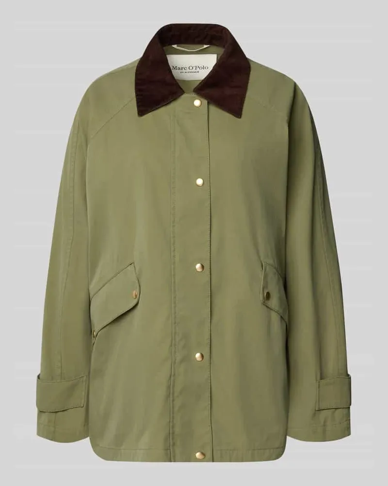 Marc O'Polo Relaxed Fit Barn Jacket aus hochwertigem Canvas Schilf