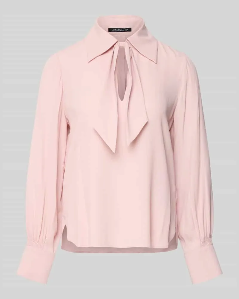 Luisa Cerano Blusenshirt mit Raffungen Pink