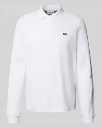 Lacoste Classic Fit Poloshirt im langärmeligen Design Weiss