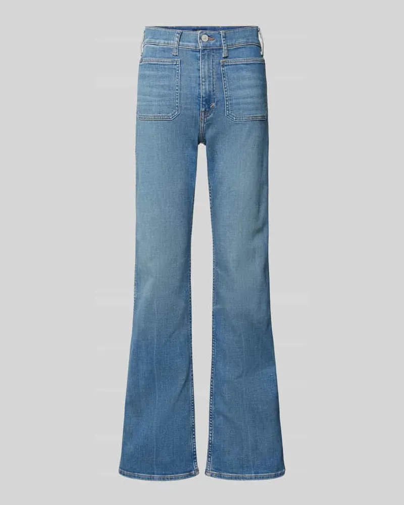 Ralph Lauren Bootcut Jeans mit aufgesetzten Eingrifftaschen Jeansblau