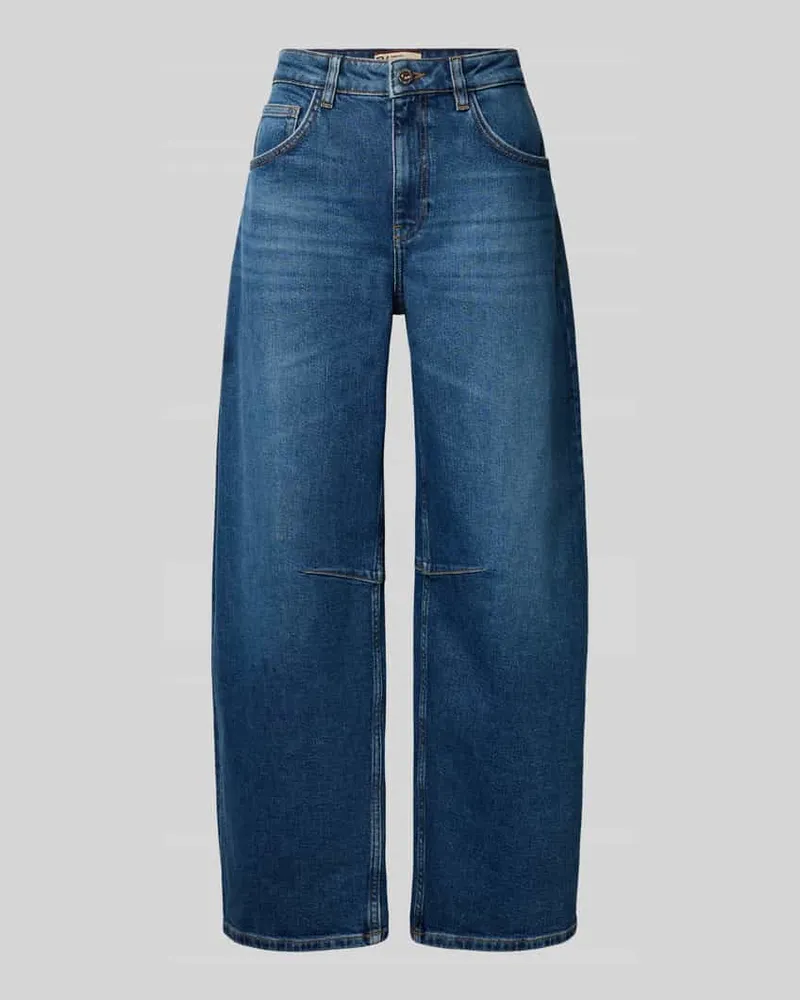 Mos Mosh Barrel Jeans im 5-Pocket-Design Modell 'Tess Jeansblau