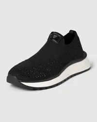 Marc Cain Slip-on-Sneaker mit Label-Patch Black