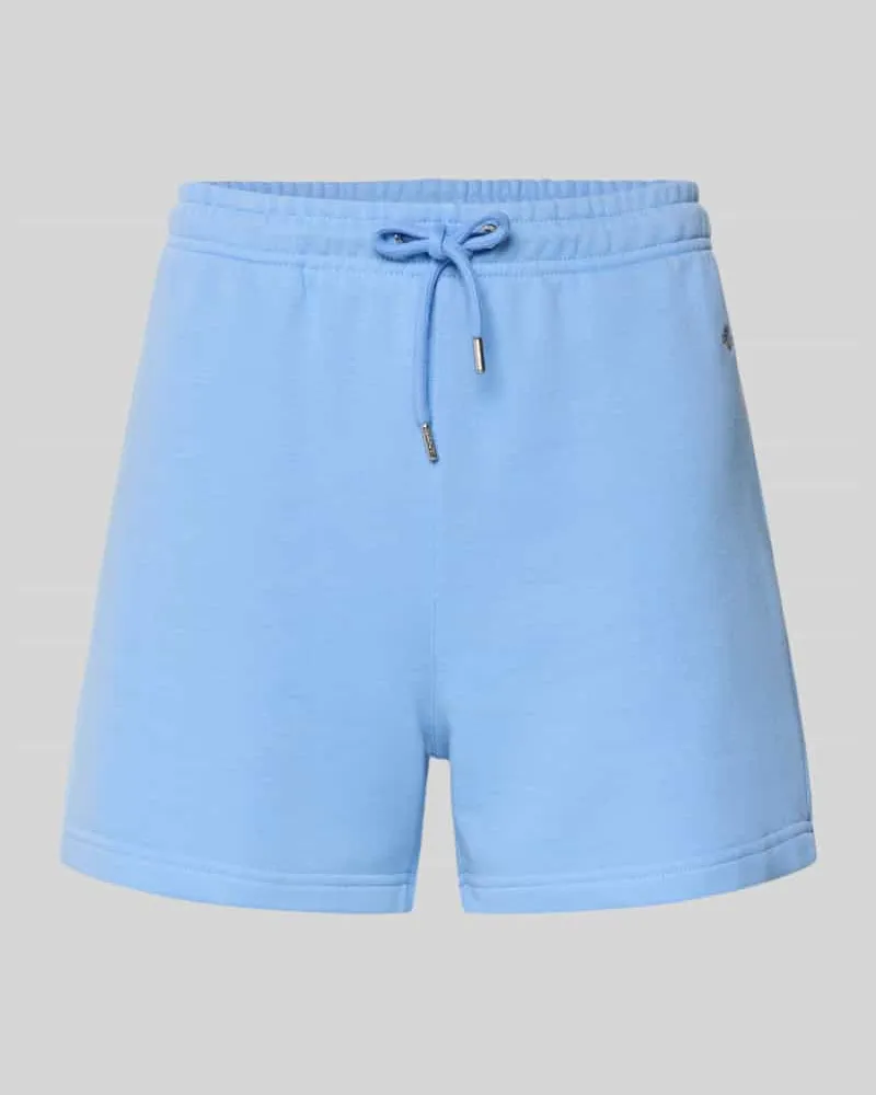 Gant Sweatshorts mit Eingrifftaschen und Label-Stitching Hellblau