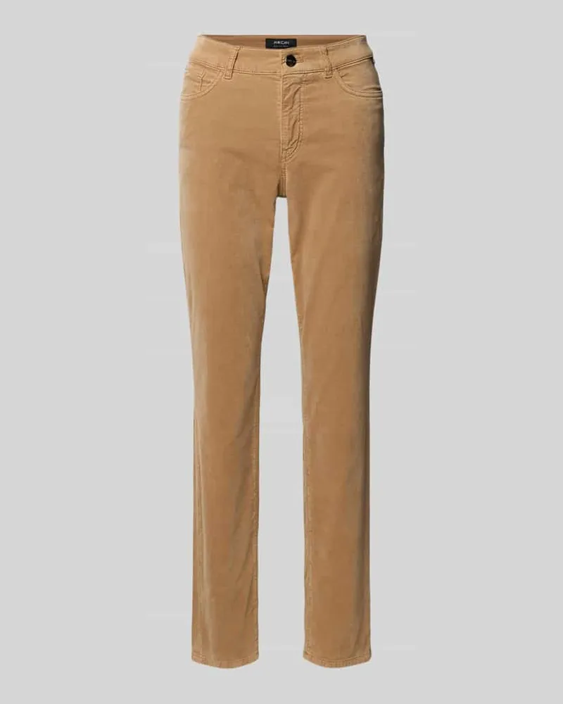 Marc Cain Slim Fit Hose im 5-Pocket-Design Camel