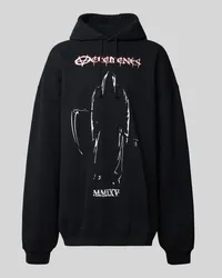 VETEMENTS Hoodie mit Label-Print Black