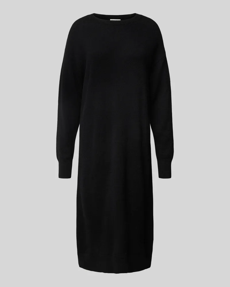 Christian Berg Loose Fit Strickkleid aus reinem Kaschmir mit Rundhalsausschnitt Black