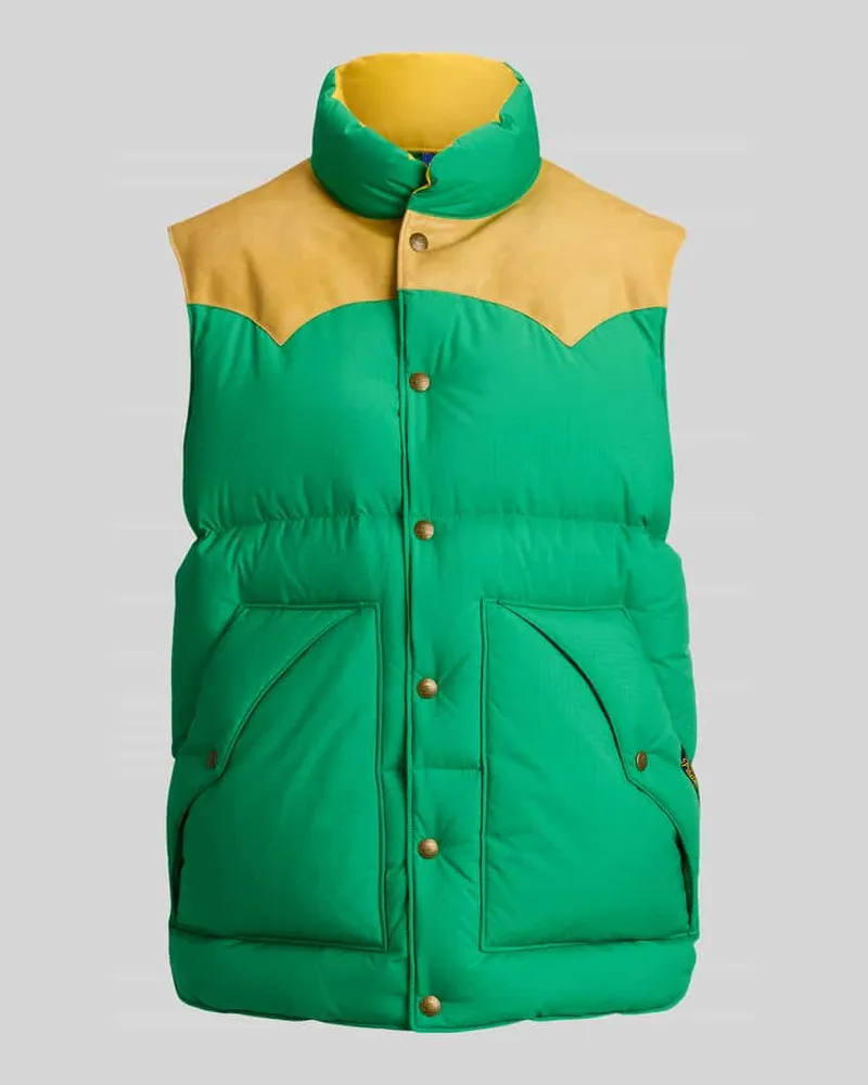 Ralph Lauren Steppweste mit Seitentaschen Hellgruen