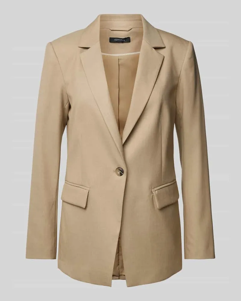 COMMA Blazer mit Reverskragen Cognac