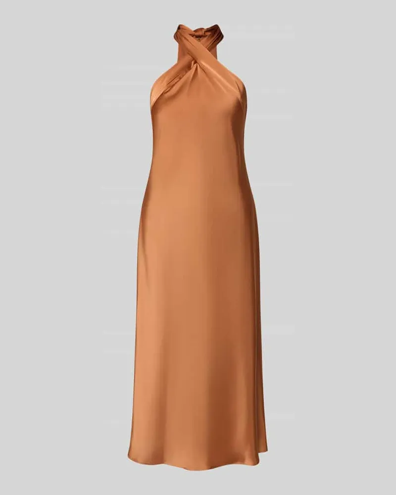 Ralph Lauren Tailliertes Cocktailkleid mit Bindeband-Detail Terra