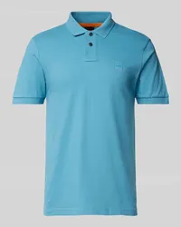 HUGO BOSS Slim Fit Poloshirt mit Label-Patch Modell 'Passenger Ocean