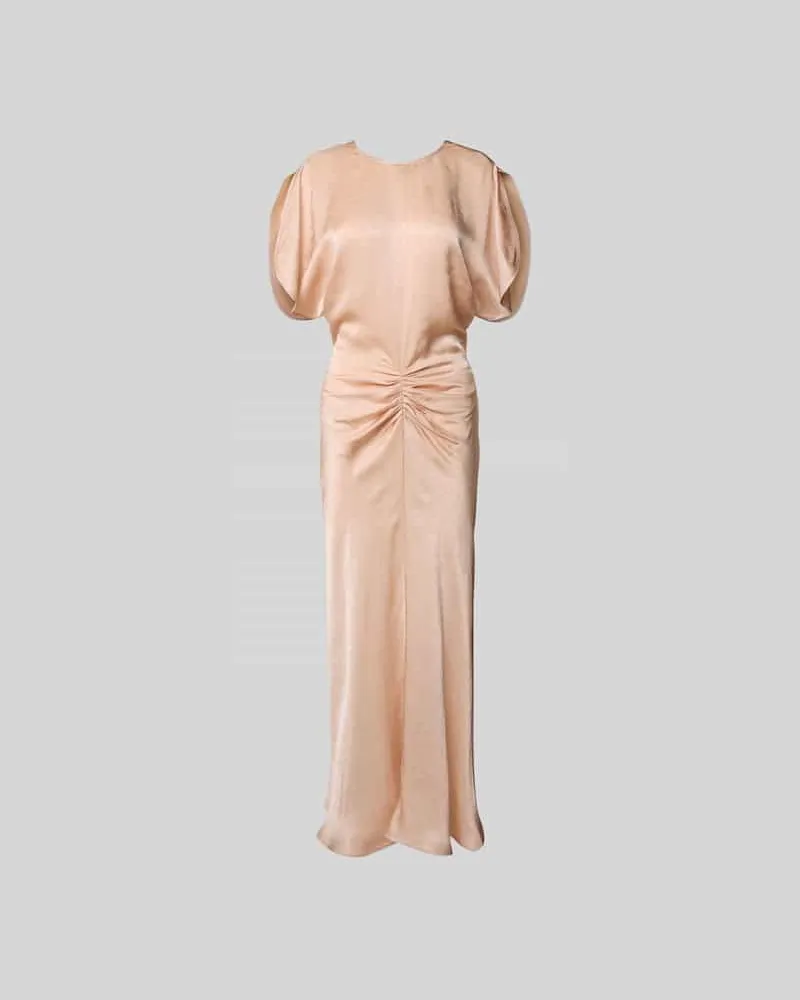 Victoria Beckham Abendkleid aus Viskose-Mix Altrosa