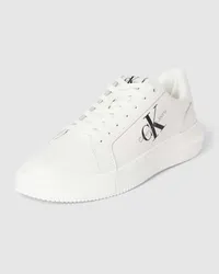 Calvin Klein Sneaker mit Logo-Print Modell 'CHUNKY Weiss