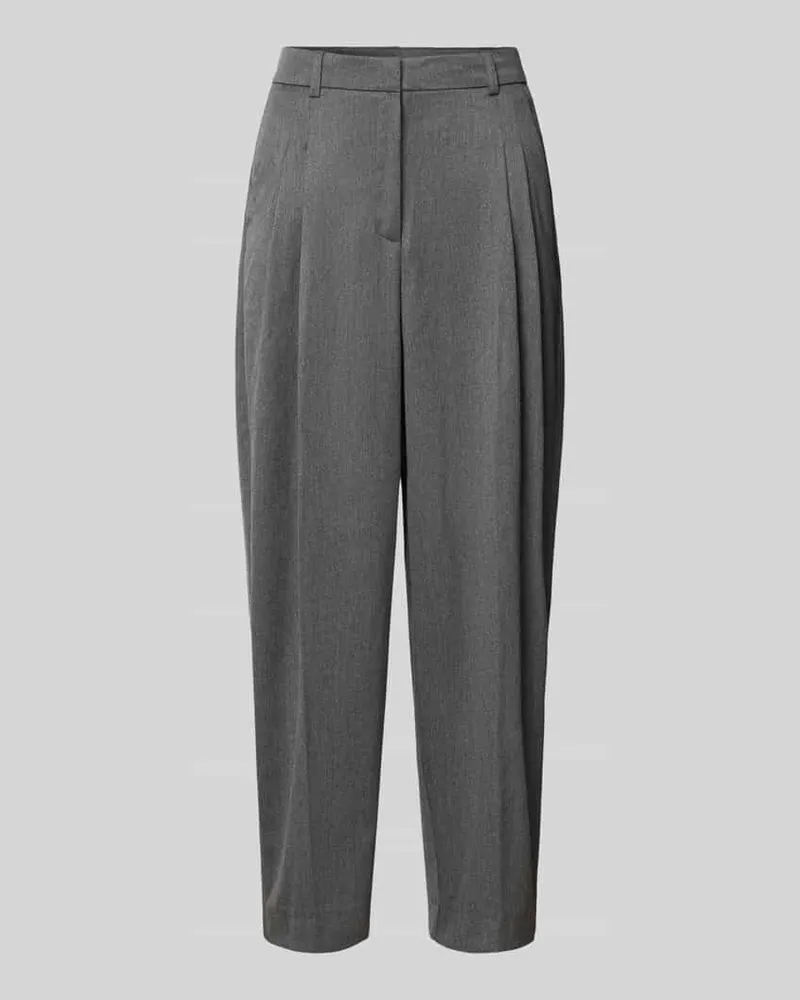 Smith & Soul Straight Fit Stoffhose aus elastischem Viskose-Mix Anthrazit