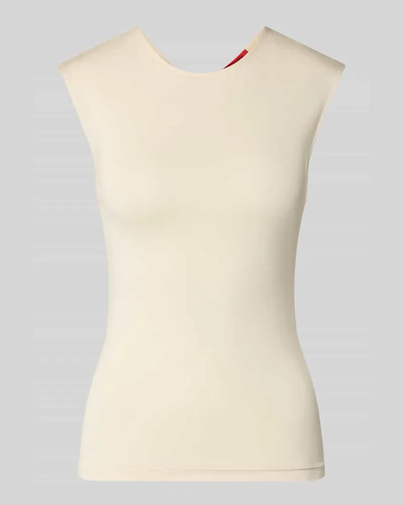 MAX&Co. Regular Fit Trägertop aus Viskose-Mix Modell 'BELLICO Ecru